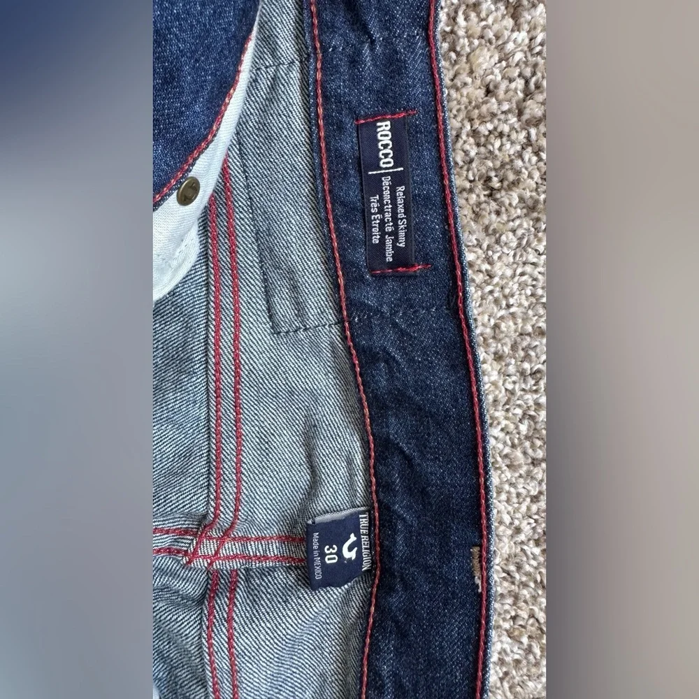 True Religion Dark Blue Slim Straight Jeans